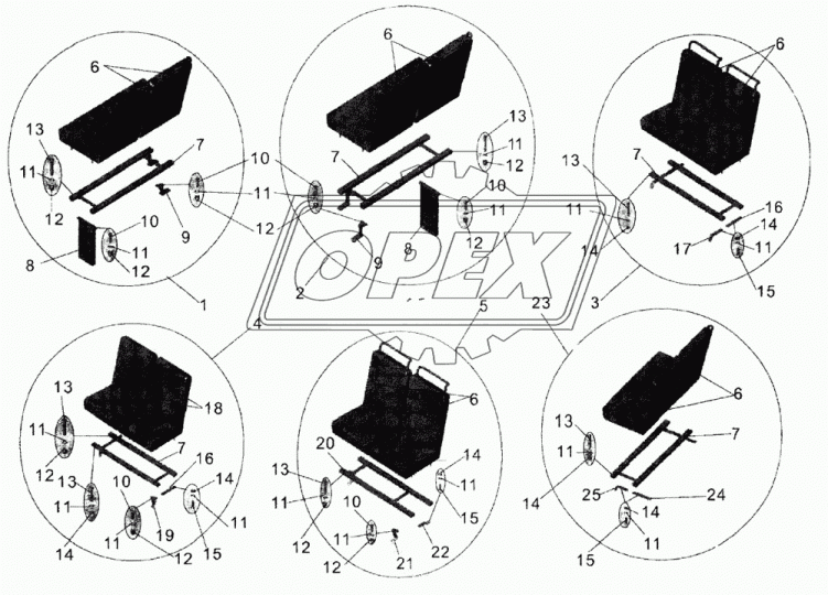 Э205-00.000.02 Сиденье ОЗАА